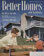 Better Homes & Gardens March 1955 Magazine Cover