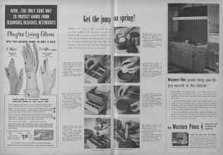 Better Homes & Gardens March 1955 Magazine Article: Get the jump on spring!