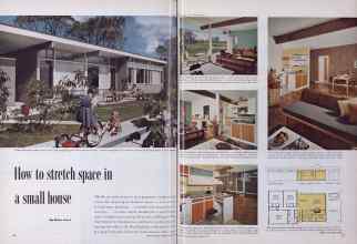 Better Homes & Gardens March 1955 Magazine Article: How to stretch space in a small house
