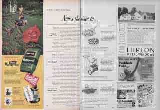 Better Homes & Gardens March 1955 Magazine Article: Now's the time to...