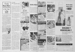 Better Homes & Gardens March 1955 Magazine Article: Kitchen helpers!