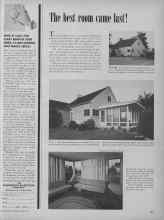 Better Homes & Gardens April 1955 Magazine Article: The best room came last!