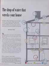 Better Homes & Gardens April 1955 Magazine Article: The drop of water that wrecks your house