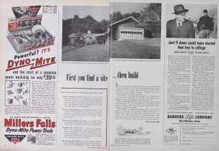 Better Homes & Gardens April 1955 Magazine Article: First yon find a site ...then build