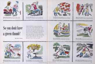 Better Homes & Gardens April 1955 Magazine Article: So you don't have a green thumb!