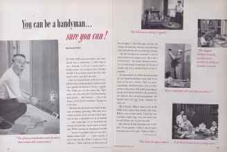 Better Homes & Gardens April 1955 Magazine Article: You can be a handyman . . . sure you can!