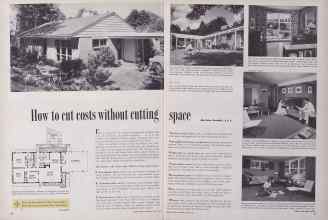 Better Homes & Gardens April 1955 Magazine Article: How to cut costs without cutting Space