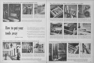 Better Homes & Gardens April 1955 Magazine Article: How to put your tools away