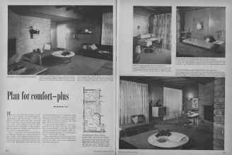 Better Homes & Gardens April 1955 Magazine Article: Plan for comfort-plus