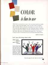 Better Homes & Gardens May 1955 Magazine Article: COLOR is fun to use