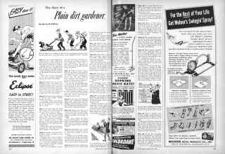 Better Homes & Gardens May 1955 Magazine Article: The diary of a Plain dirt gardener
