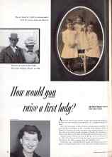 Better Homes & Gardens June 1955 Magazine Article: How would you raise a first lady?