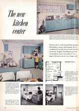 Better Homes & Gardens June 1955 Magazine Article: The new kitchen center