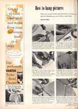 Better Homes & Gardens June 1955 Magazine Article: How to hang pictures
