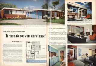 Better Homes & Gardens June 1955 Magazine Article: It can make you want a new house!