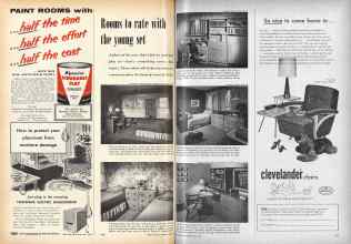 Better Homes & Gardens June 1955 Magazine Article: Rooms to rate with the young set