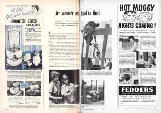 Better Homes & Gardens June 1955 Magazine Article: Are summer jobs hard to find?