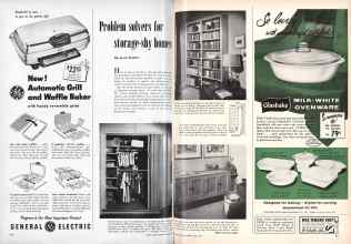 Better Homes & Gardens June 1955 Magazine Article: Problem solvers for storage-shy homes