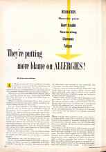 Better Homes & Gardens July 1955 Magazine Article: They're putting more blame on ALLERGIES!