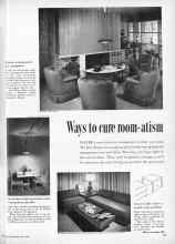 Better Homes & Gardens July 1955 Magazine Article: Ways to cure room-atism