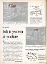 Better Homes & Gardens July 1955 Magazine Article: Build in your room air conditioner