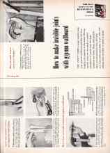 Better Homes & Gardens July 1955 Magazine Article: How to make invisible joints with gypsum wallboard