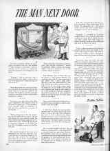 Better Homes & Gardens July 1955 Magazine Article: THE MAN NEXT DOOR