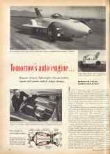 Better Homes & Gardens August 1955 Magazine Article: Tomorrow's auto engine . . .