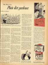 Better Homes & Gardens August 1955 Magazine Article: The diary of a Plain dirt gardener