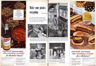 Better Homes & Gardens August 1955 Magazine Article: Make your picnics easygoing