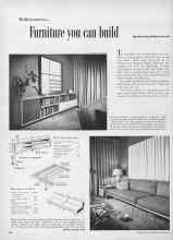 Better Homes & Gardens September 1955 Magazine Article: Furniture you can build