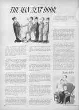 Better Homes & Gardens September 1955 Magazine Article: THE MAN NEXT DOOR