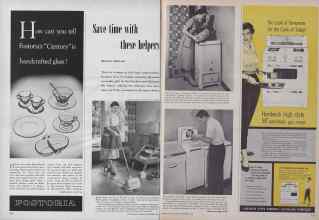 Better Homes & Gardens September 1955 Magazine Article: Save time with these helpers