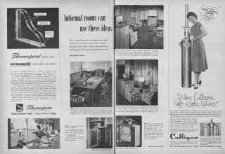 Better Homes & Gardens September 1955 Magazine Article: Informal rooms can use these ideas