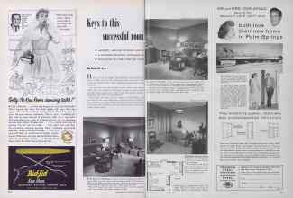 Better Homes & Gardens September 1955 Magazine Article: Keys to this successful room