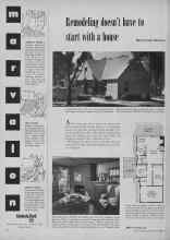 Better Homes & Gardens October 1955 Magazine Article: Remodeling doesn't have to start with a house