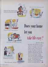 Better Homes & Gardens October 1955 Magazine Article: Does your home let you take life easy?