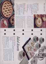 Better Homes & Gardens October 1955 Magazine Article: Baked desserts