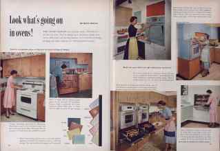 Better Homes & Gardens October 1955 Magazine Article: Look what's going on in ovens!