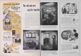 Better Homes & Gardens October 1955 Magazine Article: The old and new can live together