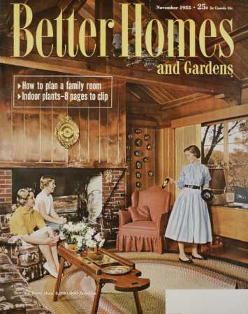 Better Homes & Gardens November 1955 Magazine Cover