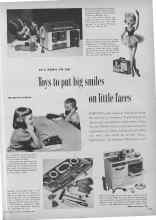 Better Homes & Gardens November 1955 Magazine Article: IT'S NEWS TO ME! Toys to put big smiles on little faces