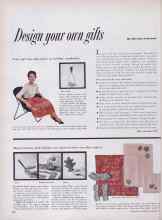 Better Homes & Gardens November 1955 Magazine Article: Design your own gifts