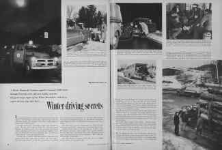 Better Homes & Gardens November 1955 Magazine Article: Winter driving secrets