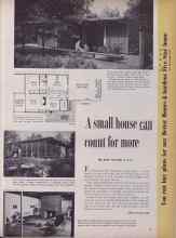 Better Homes & Gardens December 1955 Magazine Article: A small house can count for more