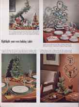 Better Homes & Gardens December 1955 Magazine Article: Highlight your own holiday table