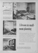 Better Homes & Gardens December 1955 Magazine Article: A lesson in small-room planning