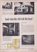 Better Homes & Gardens December 1955 Magazine Article: Look what they did with this barn!