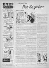 Better Homes & Gardens December 1955 Magazine Article: The diary of a Plain dirt gardener