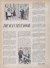 Better Homes & Gardens December 1955 Magazine Article: THE MAN NEXT DOOR